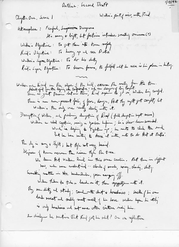 1992 Notes for Opening